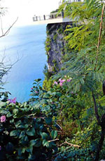 One of he best known Guam landmarks is 2lovers Point in Upper Tumon overlooking the Philippine Sea.