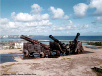 Spanish Fort Santa Agueda stood watch over Hagatna Bay during the early 1800's.