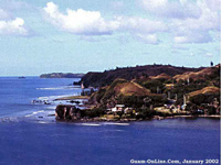 Ruins of Spanish Fort Santo Angel in Umatic, Guam.