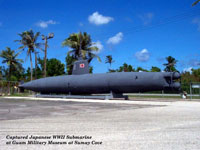  Japanese mini-submarine captured during WWII on Guam just outside Apra Harbor.