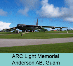 Aircraft Carrier USS Ronald Regan enters Apra Harbour Guam - Arc Light Vietnam B52 Memorial at Andersen AFB Guam.