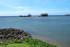 View of Agat Beach looking South from Inn on the Bay.