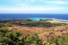 Asan Overlook. Scenic view from Nimitz Hill of the Asan War in the Pacific National Park - site of 1944 American invasion landings in the liberation of Guam.