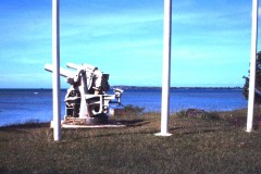Japanese WWII Coastal Defense Gun at Gaan Point, the American Southern Landing Site in the  Liberation of Guam.
