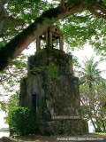 Spanish style bell tower constructed in Merizo, Guam around 1910 to call villagers attention to church services, village meetings, alarms and other public gatherings.