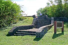 POW Steps on Naval Base Guam constructed by Japanese POW in WWII assigned as projects to keep the prisoners occupied.