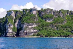2 Lovers Point (Puntas Dos Amantes). Cliff where by legend of 2 Chamorro lovers jumped to their death rather than submit to Spanish Governor's promise to give the girl to a Spanish Captain.